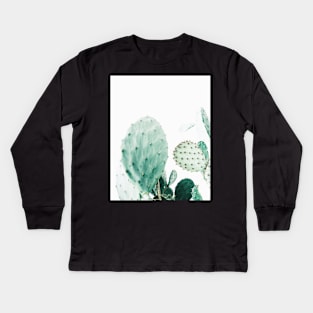 Cacti, Cactus, Cacti print, Cactus art, Desert, Nature, plant, Minimalist, Modern Kids Long Sleeve T-Shirt